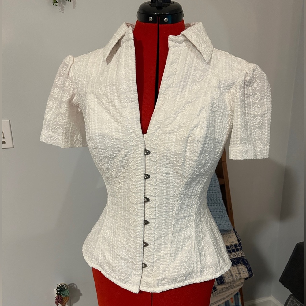 White Like new, never worn, Corset Story, Full back steel Corset,